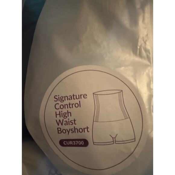 Brand New Curveez Women's XL Black Control High Waisted Boyshort Shapwear - Picture 4 of 6